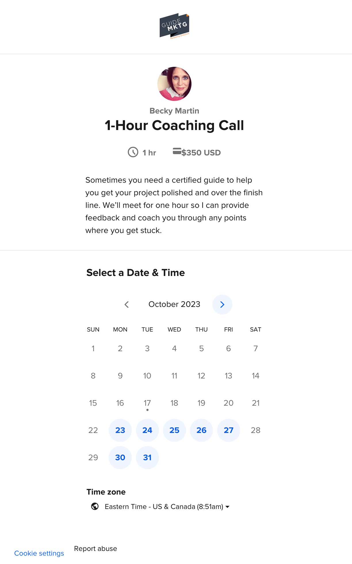 1 Hour Coaching Call